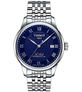 Ρολόι TISSOT Le Locle Powermatic 80 Με Ασημί Ατσάλινο Μπρασελέ T006.407.11.043.00