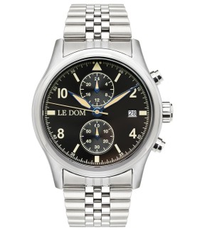 LE DOM Pilot Silver Stainless Steel Bracelet LD.1348-5