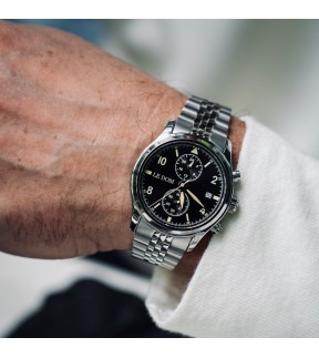 LE DOM Pilot Silver Stainless Steel Bracelet LD.1348-5