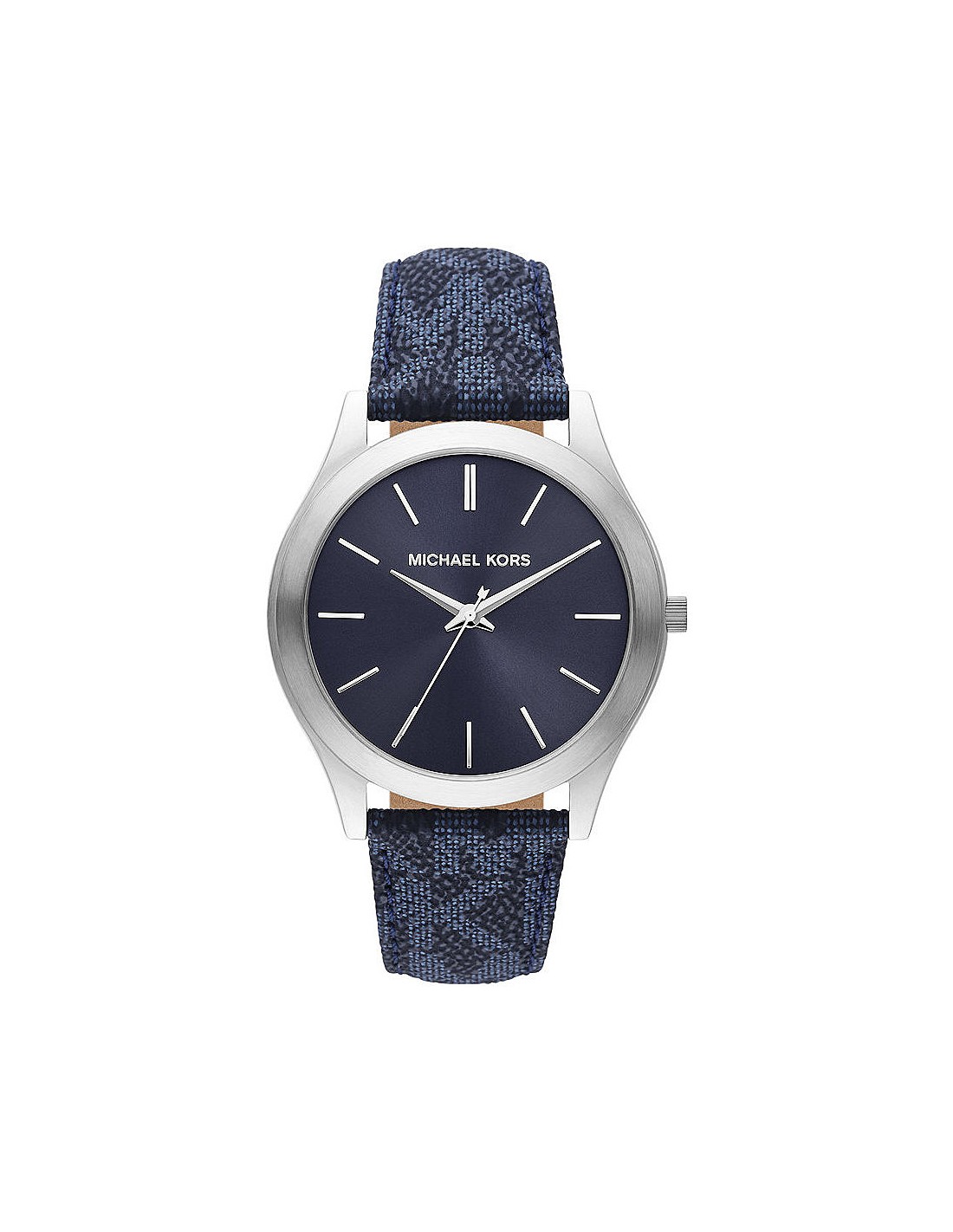 MICHAEL KORS Slim Runway Blue Leather Strap MK8907