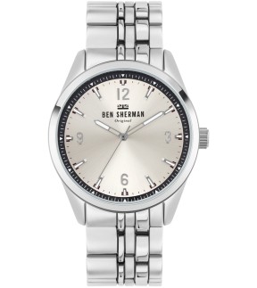 Ρολόι BEN SHERMAN Carnaby Με Ασημί Ατσάλινο Μπρασελέ WB057USM