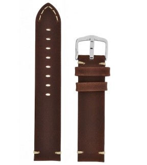 HIRSCH Ranger Brown Leather Strap 22mm