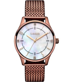 Ρολόι BREEZE Allura Με Καφέ Ατσάλινο Mesh Μπρασελέ 811101.6