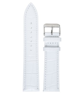 TZEVELION White Croco Leather Strap 16mm 521.2.16