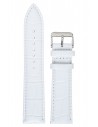 Λουράκι TZEVELION Λευκό Κροκό Δερμάτινο 16mm 521.2.16
