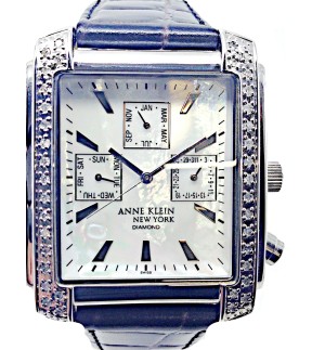 ANNE KLEIN Blue Leather Strap