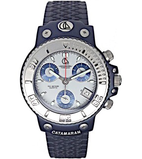 CATAMARAN Blue Rubber Strap 