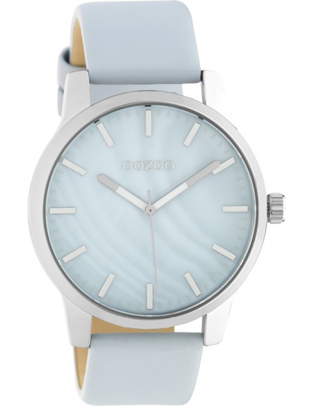Ρολόι OOZOO Timepieces Με Γαλάζιο Δερμάτινο Λουράκι C10726