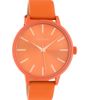 OOZOO Timepieces Orange Leather Strap C10614