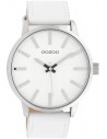 OOZOO Timepieces White Leather Strap C10030