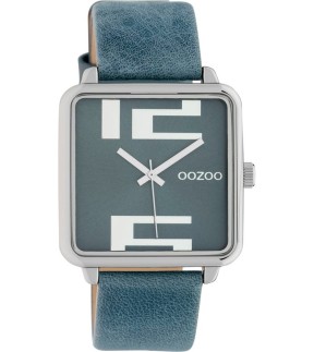 Ρολόι OOZOO Timepieces Με Μπλε Δερμάτινο Λουράκι C10361