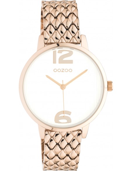 Ρολόι OOZOO Timepieces Με Ροζ Χρυσό Ατσάλινο Μπρασελέ C10923