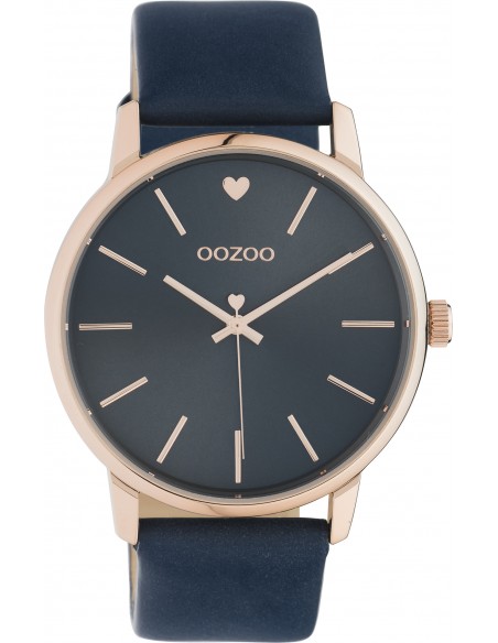 Ρολόι OOZOO Timepieces Με Μπλε Δερμάτινο Λουράκι C10929