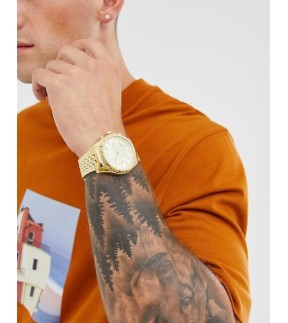 Ρολόι MICHAEL KORS Lexington Με Χρονογράφο Και Κίτρινο Χρυσό Ατσάλινο Μπρασελέ MK8281