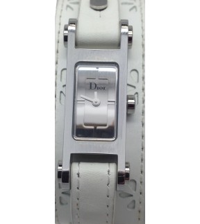 Ρολόι Christian DIOR Με Λευκό Δερμάτινο Λουράκι 62110A006