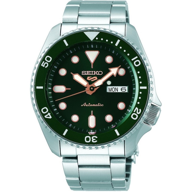 SEIKO 5 Sports Automatic Silver Stainless Steel Bracelet SRPD63K1F