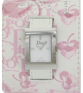 Ρολόι Christian DIOR Με Λευκό Δερμάτινο Λουράκι D78-109L