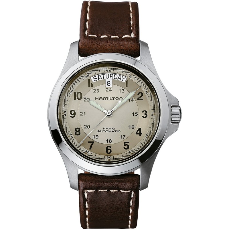 Hamilton khaki king strap size new arrivals