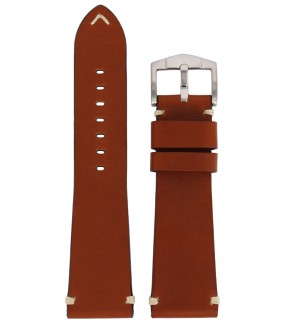 Λουράκι ROCHET Harrison Καφέ Ταμπά Δερμάτινο 24mm 7442404ST13