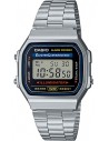 CASIO Vintage Silver Stainless Steel Bracelet A-168WA-1YES