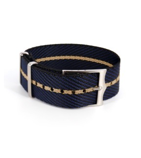 ROCHET NATO Premium Quality Blue-Beige Fabric Strap 22mm 8912206ST13