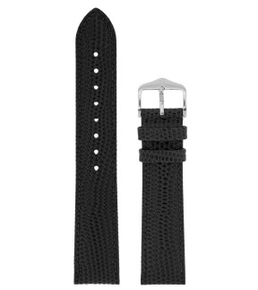 HIRSCH Rainbow Black Leather Strap 22mm