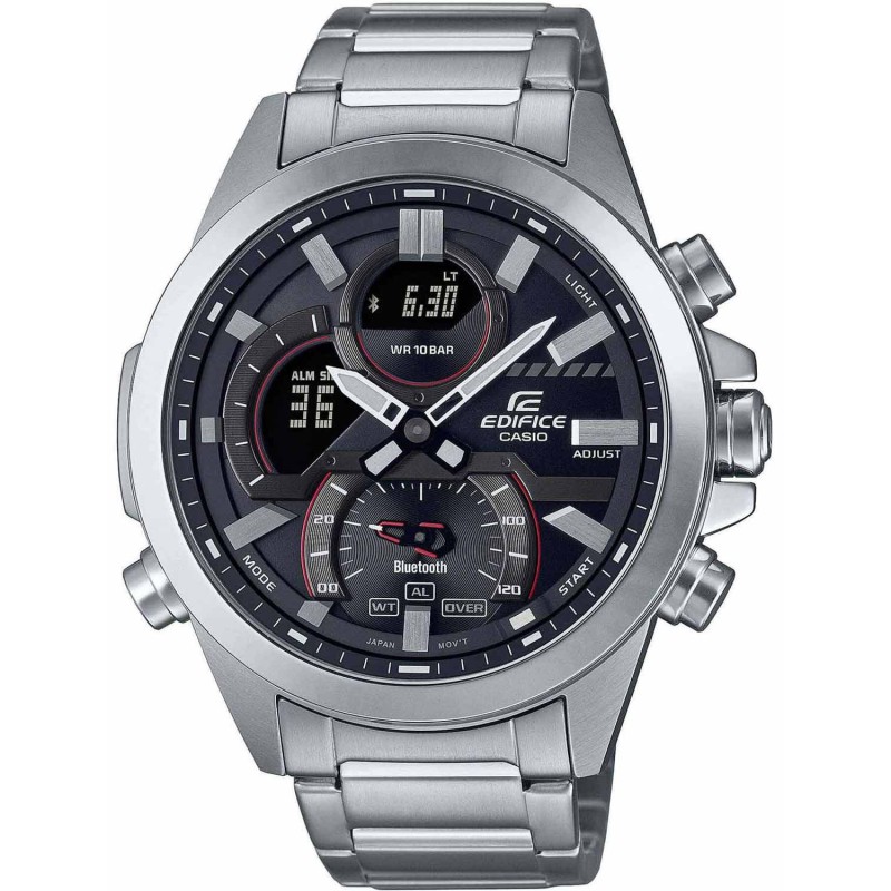 CASIO Edifice Chronograph Silver Stainless Steel Bracelet ECB 30D 1AEF