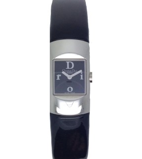 Ρολόι Christian DIOR Με Μαύρο Δερμάτινο Λουράκι D102-100