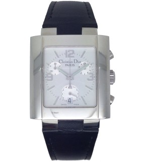 Christian DIOR Black Leather Strap D81-100