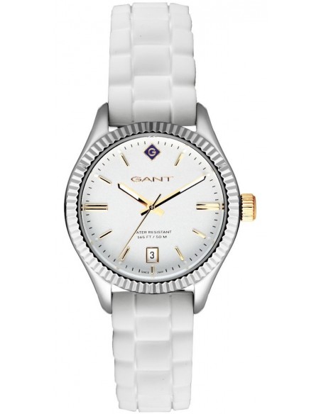Ρολόι GANT Sussex Με Λευκό Καουτσούκ Λουράκι G136017