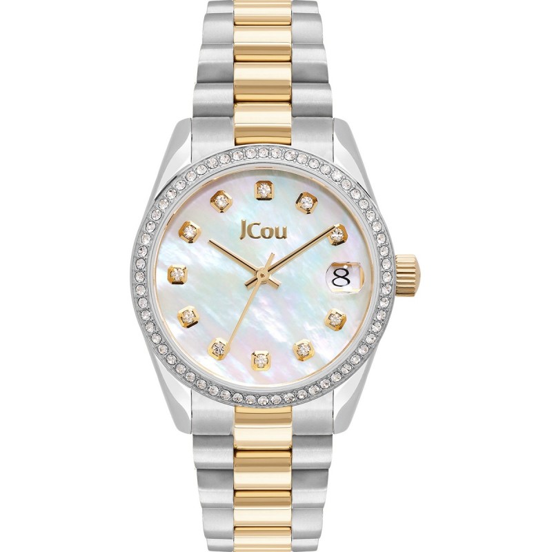 Yellow gold and silver ladies watch clearance