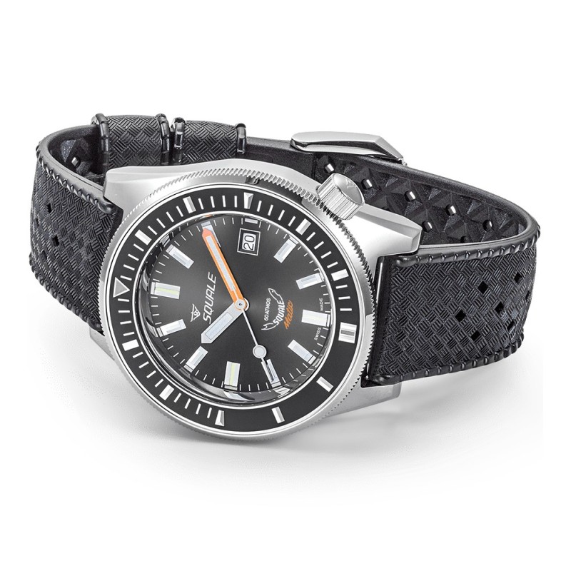Ρολόι SQUALE Matic Με Αυτόματο Μηχανισμό Και Μαύρο Καουτσούκ Λουράκι MATICXSA.HT