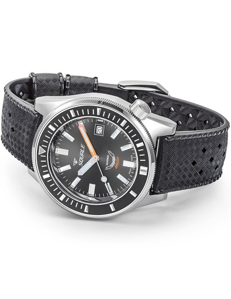 Ρολόι SQUALE Matic Με Αυτόματο Μηχανισμό Και Μαύρο Καουτσούκ Λουράκι MATICXSA.HT