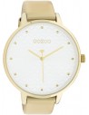 Ρολόι OOZOO Timepieces Με Χρυσό Δερμάτινο Λουράκι C11035