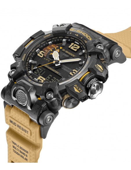 CASIO G Shock Solar Beige Rubber Strap GWG 2000 1A5ER