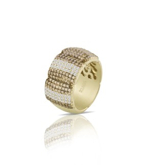 SOGNI Ring Silver 925 With Gold Plating AN085GBW