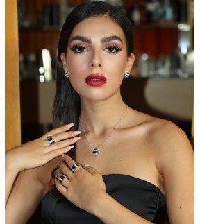 SOGNI Ring Silver 925 With Stones AN085BBG