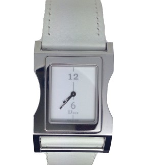 Christian DIOR White Leather Strap 033110A003