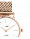 Ρολόι OOZOO Vintage Με Ροζ Χρυσό Μεταλλικό Mesh Μπρασελέ C20233