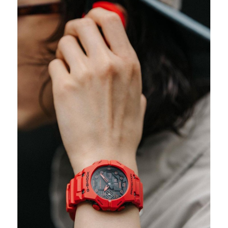 CASIO G-Shock Red Rubber Strap GA-B001-4AER