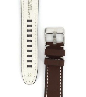 DILOY Brown Leather Strap 24mm 414.02.24