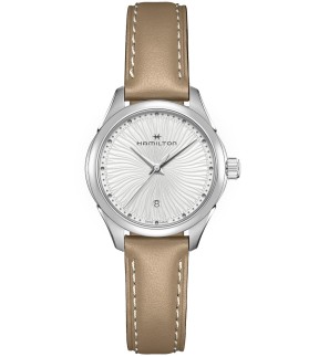 Ρολόι HAMILTON Jazzmaster Lady Quartz Με Καφέ Δερμάτινο Λουράκι H32231810