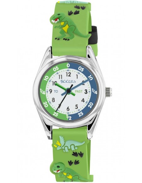 Παιδικό Ρολόι TIKKERS Με Πράσινο Λουράκι Σιλικόνης ΤΚ0207