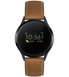 Ρολόι REFLEX Smartwatch Με Καφέ Δερμάτινο Λουράκι RA04-1000