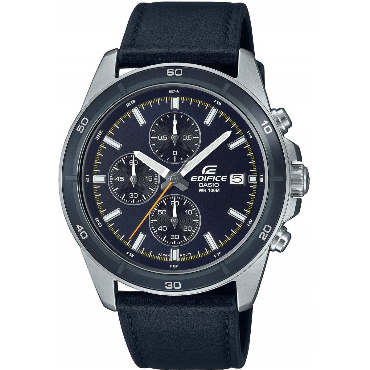 CASIO Edifice Chronograph Blue Leather Strap EFR 526L 2CVUEF