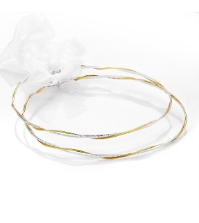 Two-Tone Wedding Crowns Αδελαϊδα Silver 925°/ Silverware
