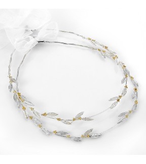 Silver Wedding Crowns Greek Olive Leaves Silver 925°/ Silverware