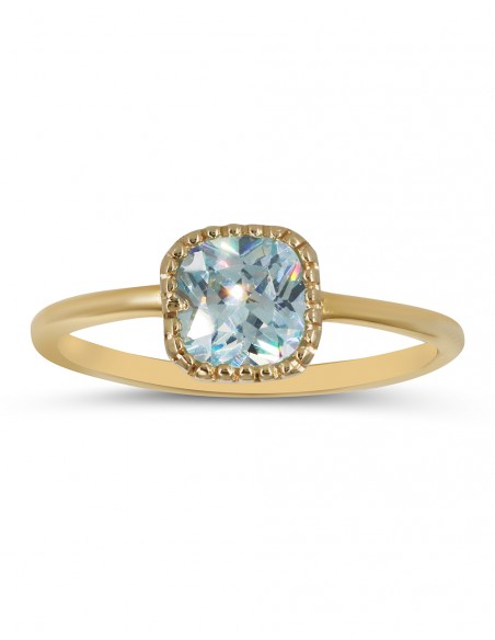 VITOPOULOS Ring Yellow Gold 14Ct With Zircon Stone