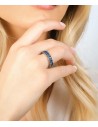 Γυναικείο Δαχτυλίδι LUCA BARRA Ασημί Ατσάλινο ANK439