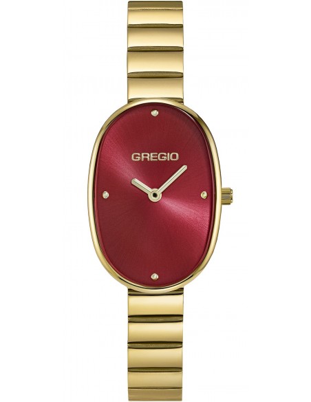 Ρολόι GREGIO Aveline Με Κίτρινο Χρυσό Ατσάλινο Μπρασελέ GR380072